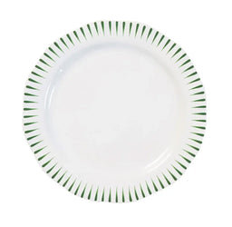 Juliska Sitio Stripe Dinner Plate in Basil Juliska