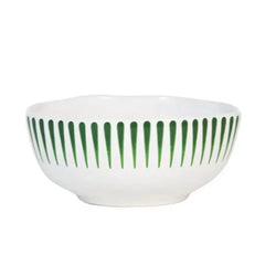 Juliska Sitio Stripe Cereal + Ice Cream Bowl in basil