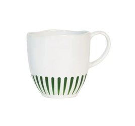 Juliska Sitio Stripe Mug in basil