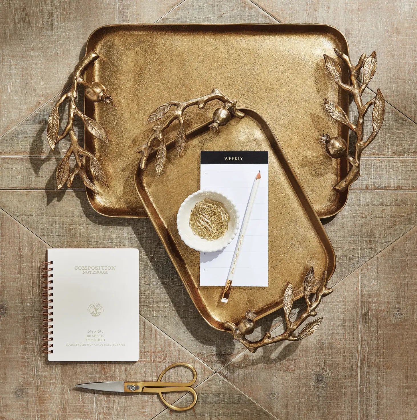 Pomegranate Branch Decorative Tray Napa Home & Garden
