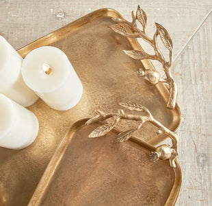 Pomegranate Branch Decorative Tray Napa Home & Garden