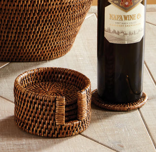 Burma Rattan Coasters Napa Home & Garden