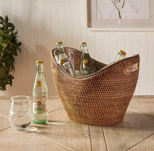 Burma Rattan Beverage Tub Napa Home & Garden