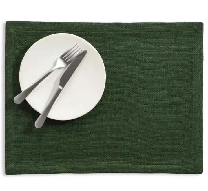 Brooks Placemats in Evergreen Annie Selke