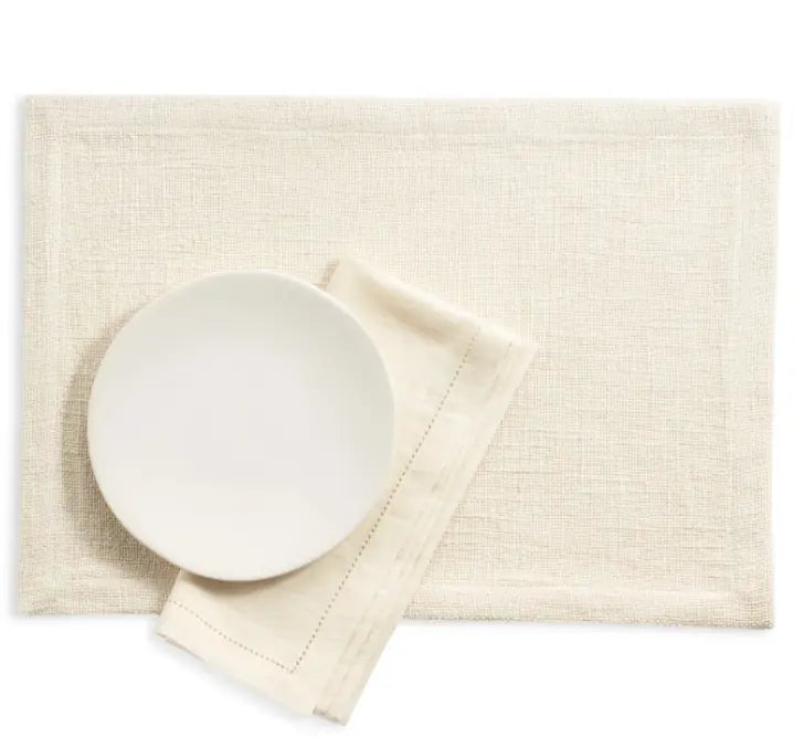 Brooks Placemats in Ivory Annie Selke