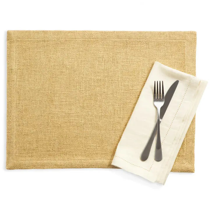 Brooks Placemats in Wheat Annie Selke