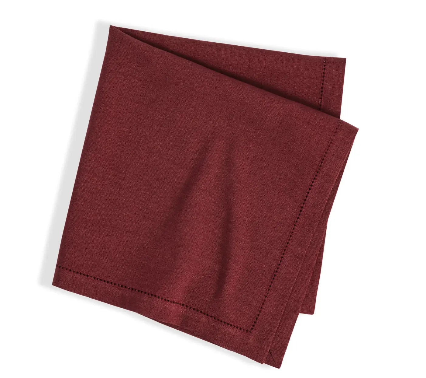 Haven Hemstitch Napkins in Merlot Annie Selke