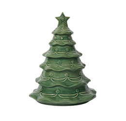 Berry & Thread Christmas Tree Cookie Jar With Lid - Basil Juliska