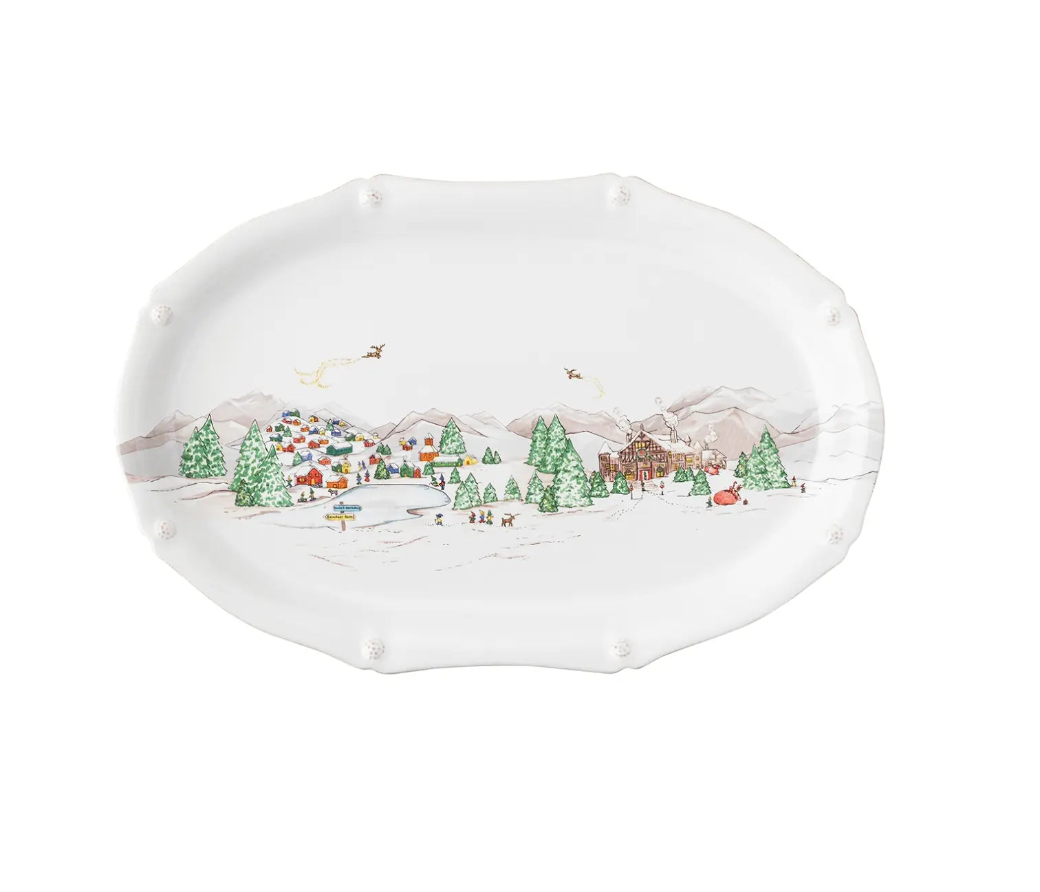 Berry & Thread North Pole 17" Platter Juliska