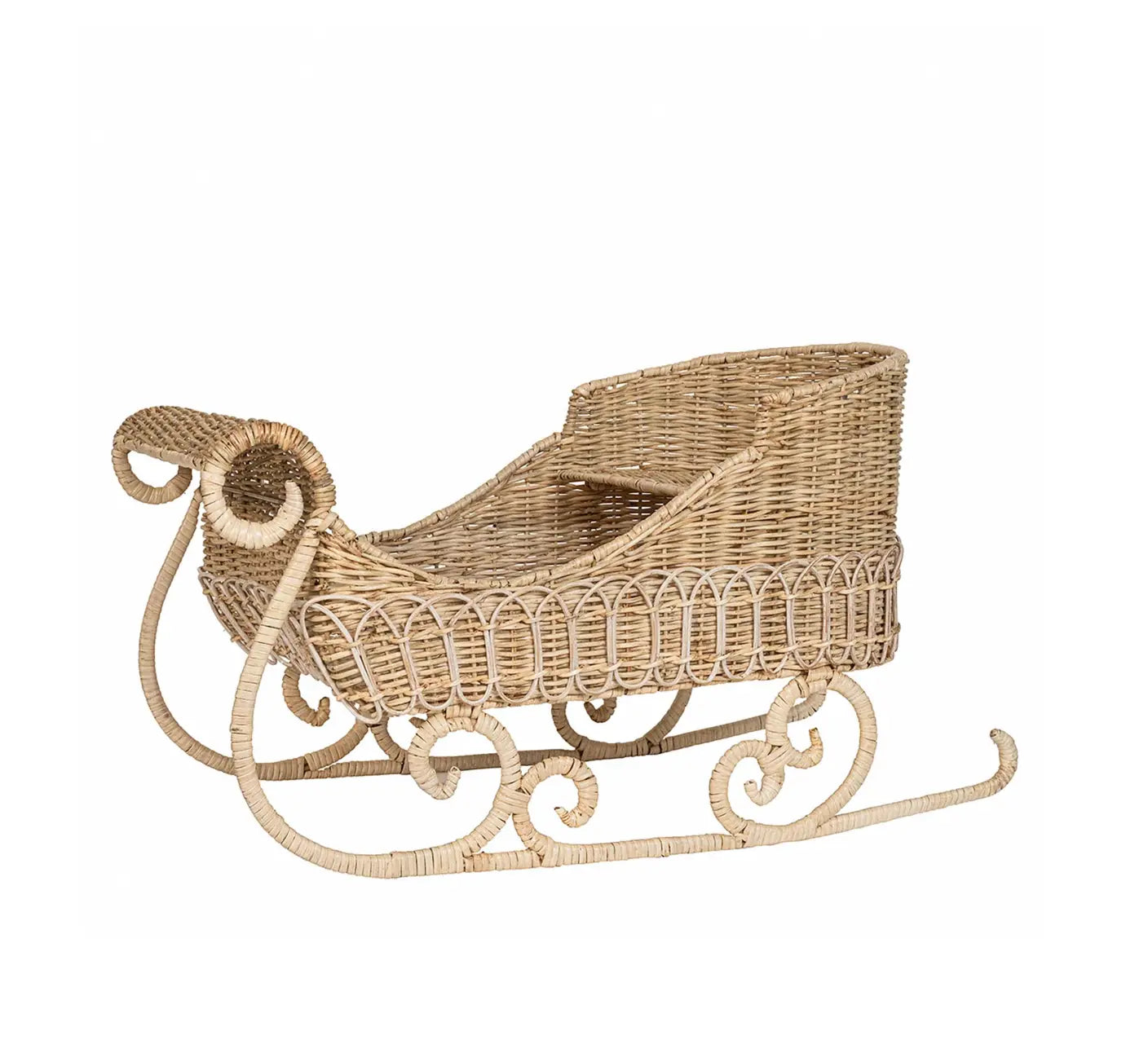 Provence Rattan Sleigh - Whitewash Juliska