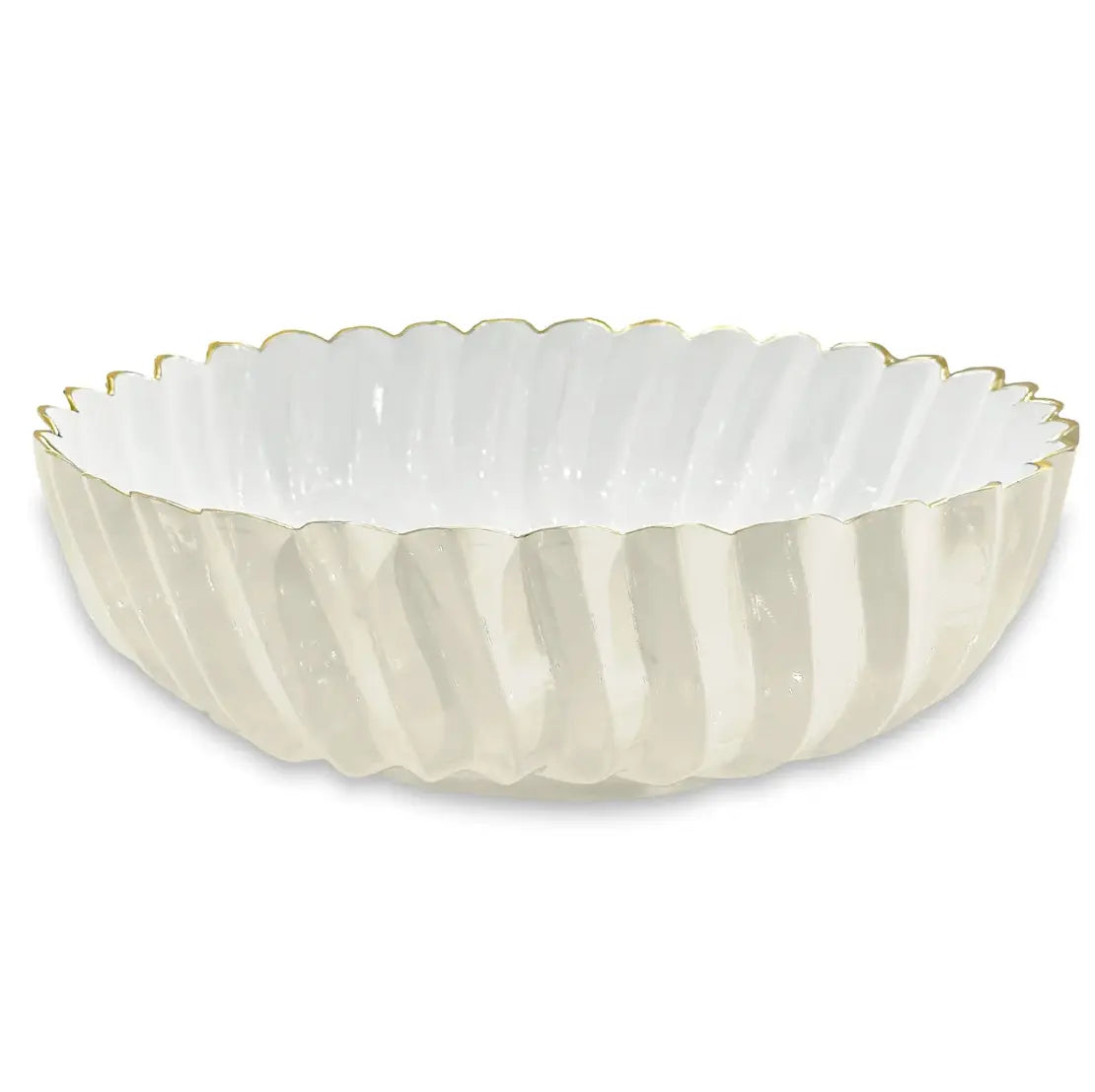 Beatriz Ball Encanto Orlando Large Bowl in Cream and White BEATRIZ BALL