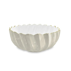 Beatriz Ball Encanto Orlando Medium Bowl in Cream and White BEATRIZ BALL