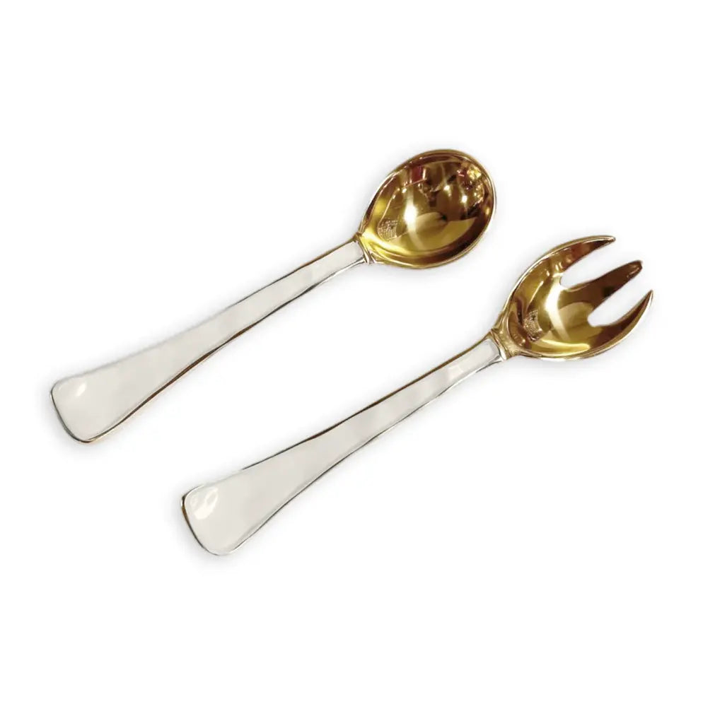 Beatriz Ball Encanto Soho Salad Servers in Cream BEATRIZ BALL