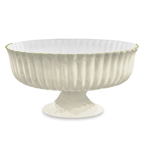Beatriz Ball Encanto Vienna Large Centerpiece Punchbowl in Cream and White BEATRIZ BALL