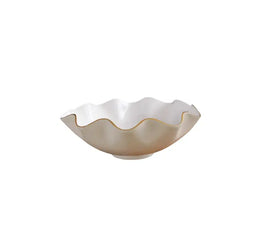 Beatriz Ball Encanto Carola Extra Large Bowl in Cream and White BEATRIZ BALL