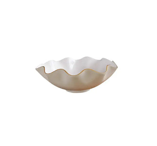 Beatriz Ball Encanto Carola Extra Large Bowl in Cream and White BEATRIZ BALL