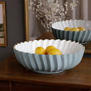Beatriz Ball Encanto Orlando Large Bowl in Slate and White BEATRIZ BALL