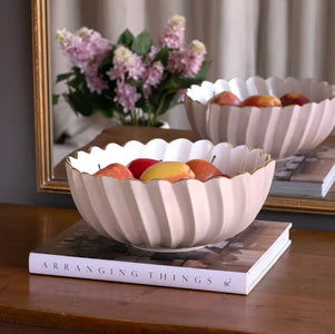 Beatriz Ball Encanto Orlando Medium Bowl in Camellia and White BEATRIZ BALL