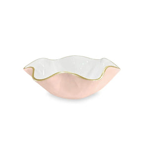 Beatriz Ball Encanto Carola Small Round Bowl in Camellia and White BEATRIZ BALL