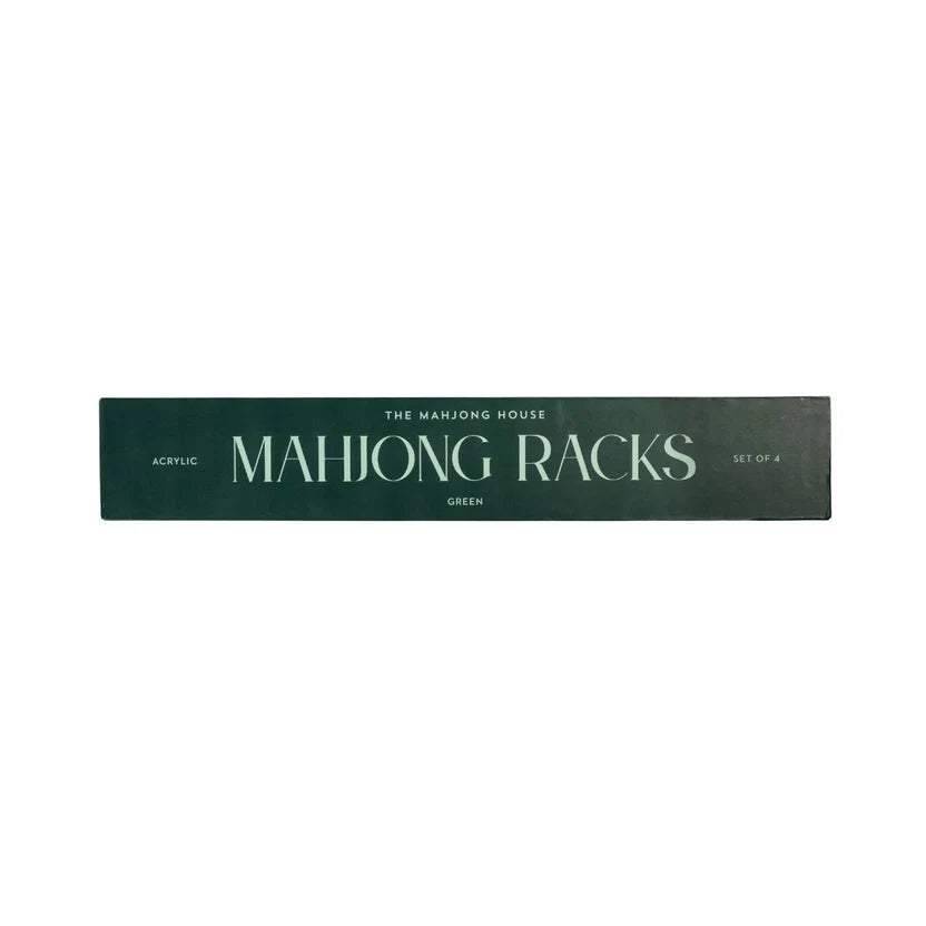 Set of 4 Green Mahjong Racks