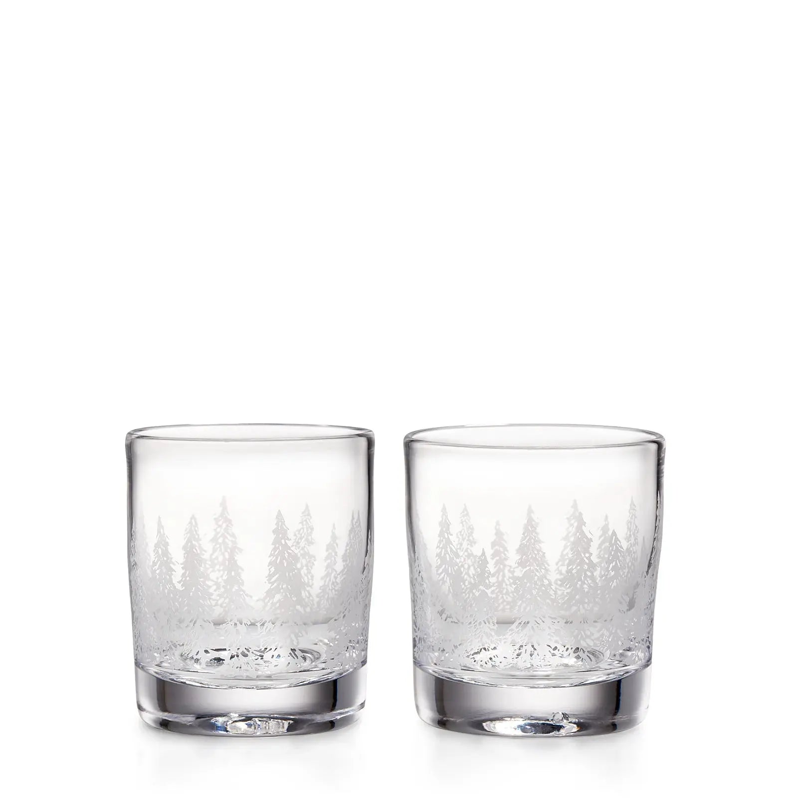 Simon Pearce Engraved Forest Ascutney Double Old-Fashioned, Set of 2 Simon Pearce