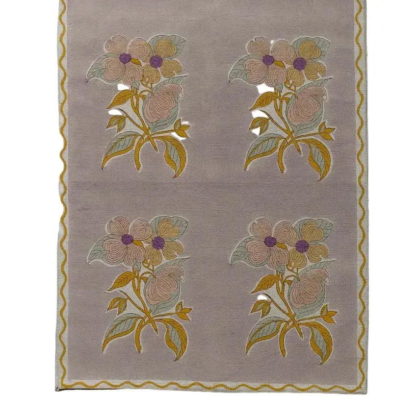 Soma Block-Printed Table Runner Soil To Studio