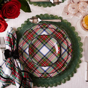 Stewart Tartan Cocktail Plates Juliska