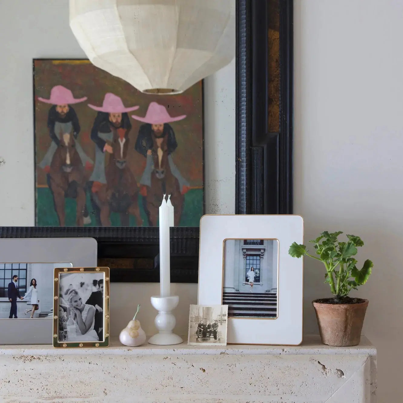 Addison Ross White + Gold Enamel Studio Frame Addison Ross
