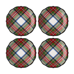 Stewart Tartan Cocktail Plates Juliska