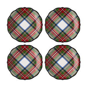 Stewart Tartan Cocktail Plates Juliska