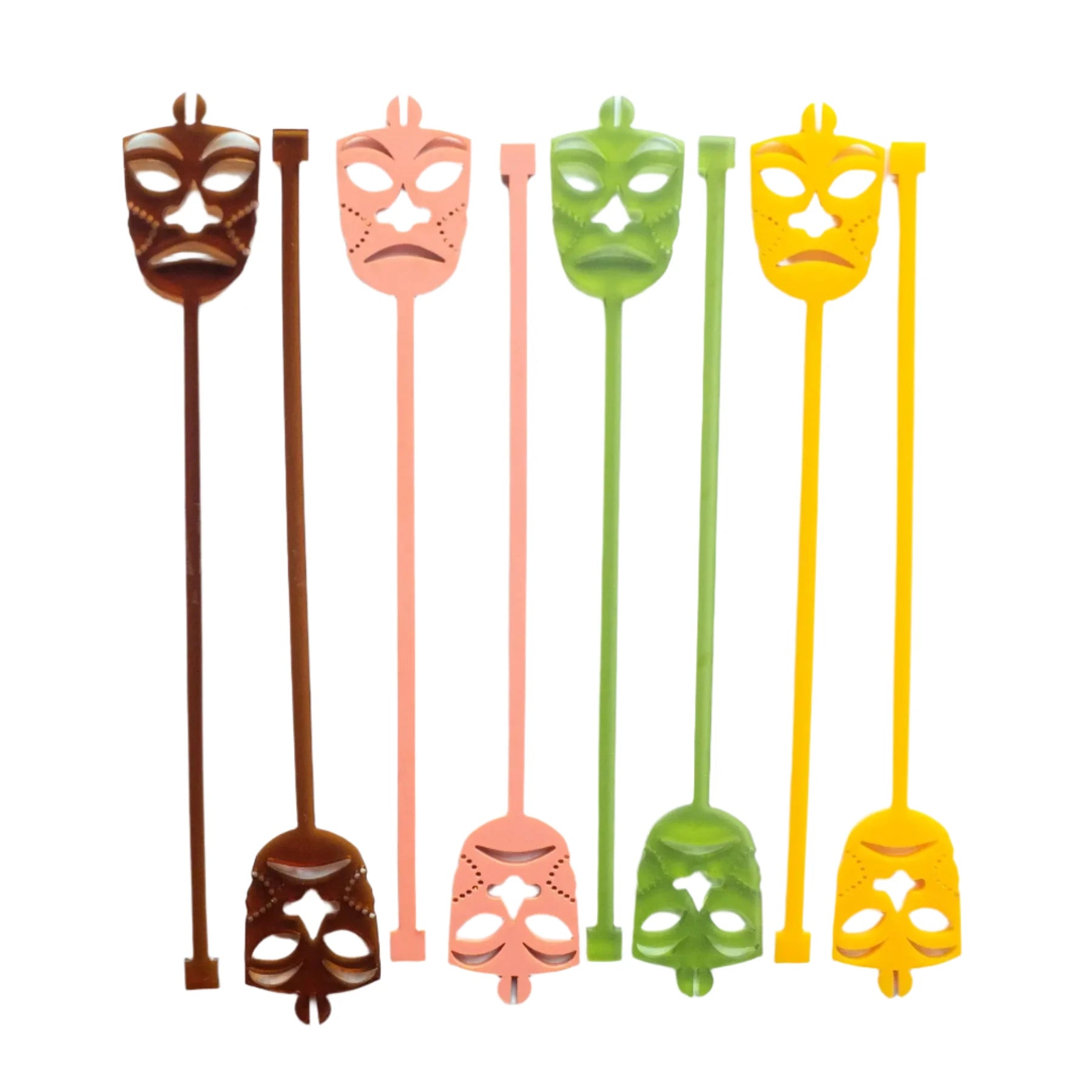 Tiki Mask Swizzle Stix Mod Lounge Paper Company