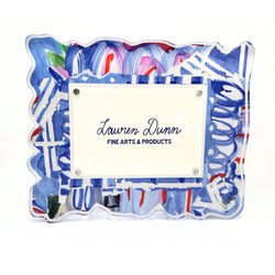Blue Whimsy Acrylic Frame Lauren Dunn