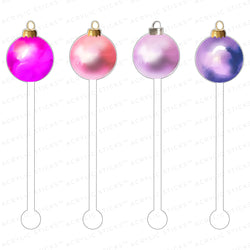Pretty in Pink Ornaments Acrylic Stir Sticks Acrylic Sticks