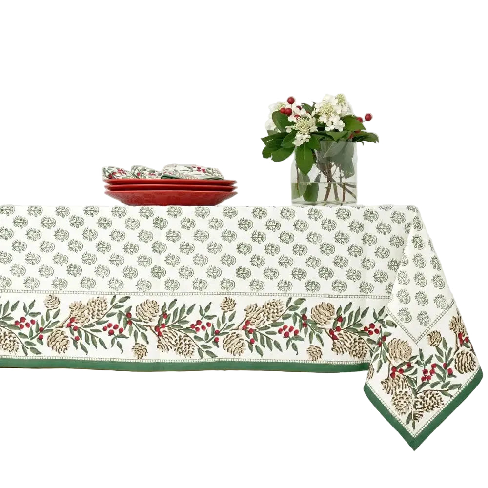 Christmas Garland Tablecloth Pomegranate