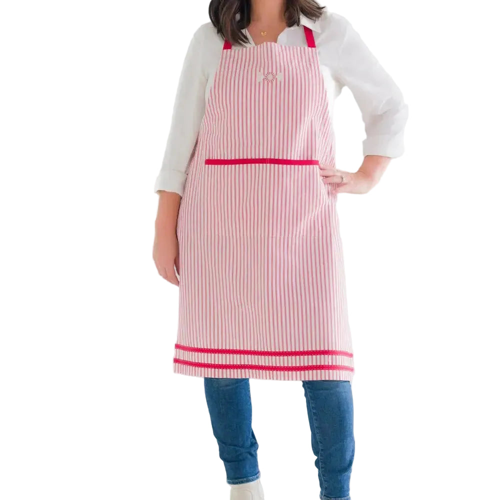 Peppermint Apron | Adult Pomegranate