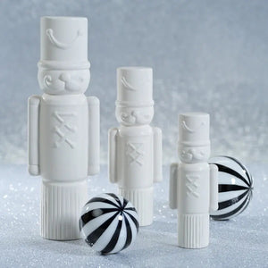 White Ceramic Soldier Zodax