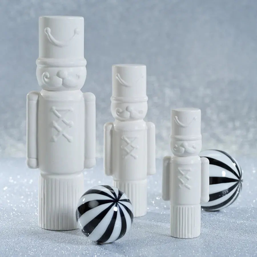 White Ceramic Soldier Zodax