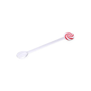 Peppermint Glass Swirl Spoons Zodax
