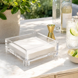 Cocktail Napkin Holder with Cube Feet Maven Home