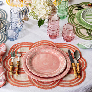 Juliska Berry & Thread Melamine Dessert and Salad Plate in Coral Juliska