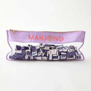 Oh My Mahjong Lilac Stitched Mahjong Bag