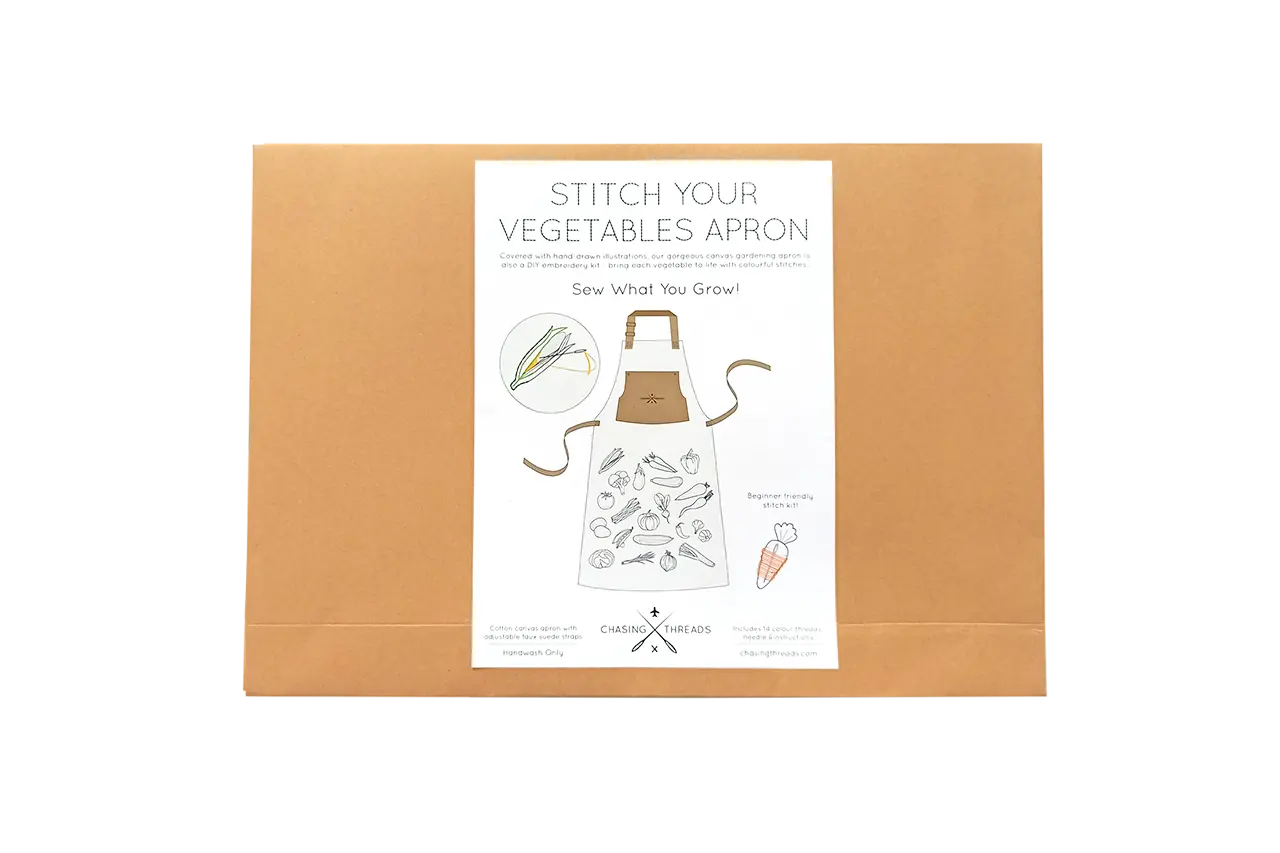 Stitch Your Vegetables Apron Chasing Threads