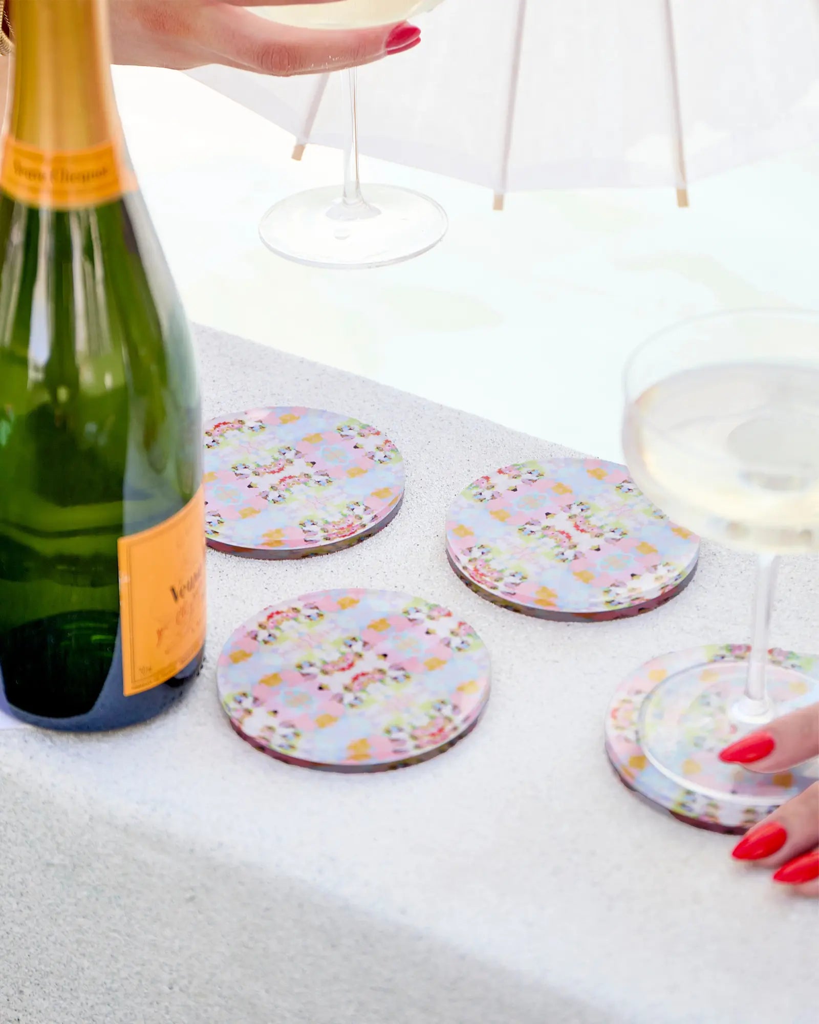 Brooks Avenue Pink Coaster | Laura Park Designs x Tart Tart By Taylor