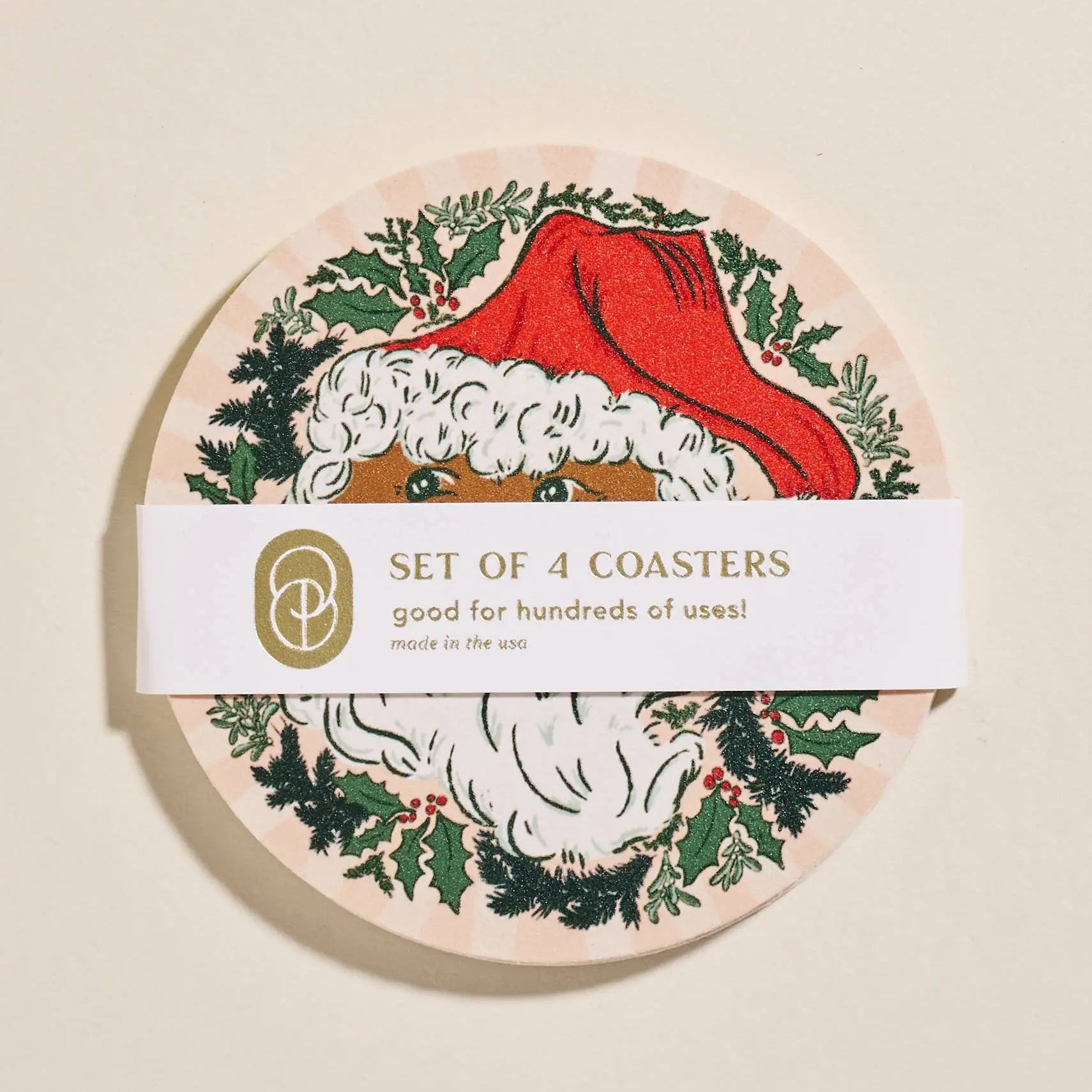 Santa Coasters One & Only Paper