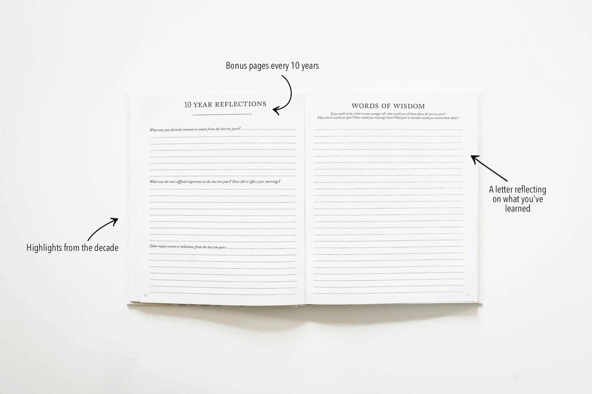 Anniversary Journal | Wedding Book | Gift for Wife or Spouse: Ivory Duncan & Stone Paper Co.