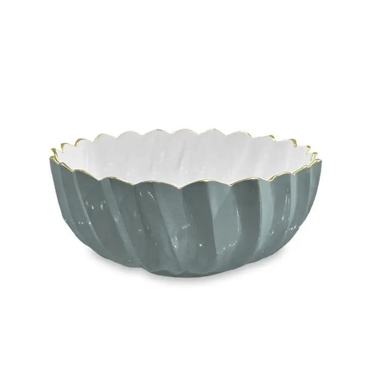 ENCANTO Orlando Medium Bowl (Slate and White)