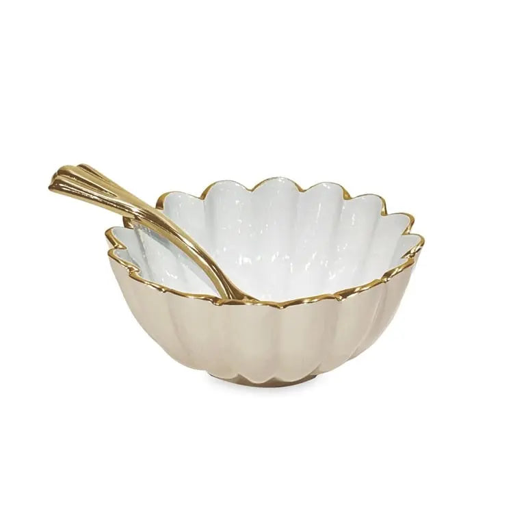 ENCANTO Vienna Mini Bowl with Spoon (Cream and White)