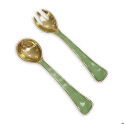 ENCANTO Soho Salad Servers (Leaf Green)