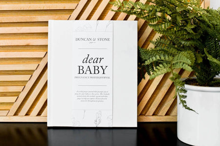 Dear Baby: A Pregnancy Prayer Journal & Memory Book for Moms: Ivory Duncan & Stone Paper Co.