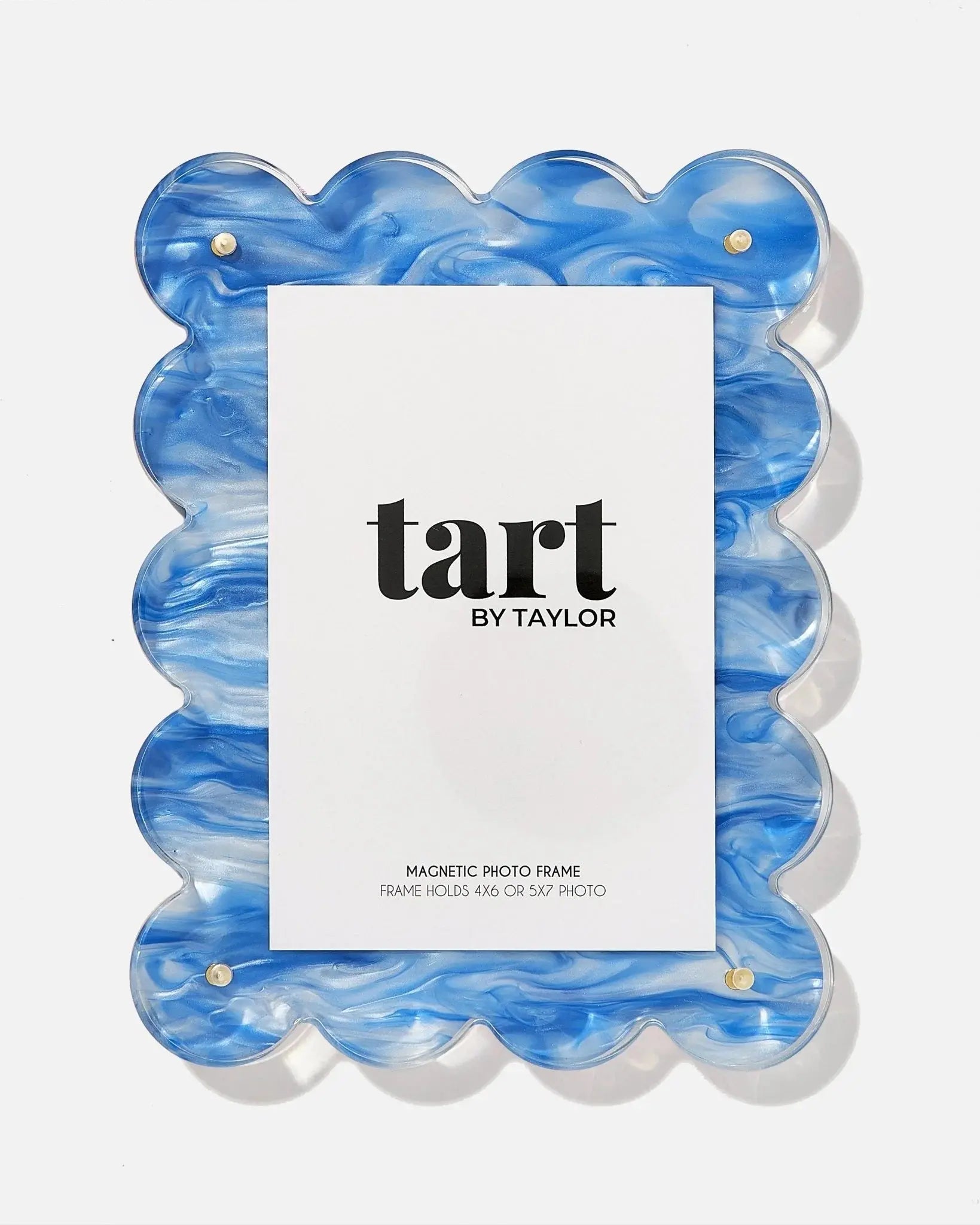 Blue Marbled Acrylic Picture Frame Tart By Taylor